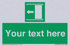 Custom Slide to Open Sign